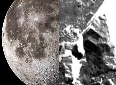 Antiche strutture aliene trovate nel cratere Giordano Bruno sul lato oscuro della luna