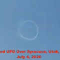 Il disco passa sopra la casa a Syracuse, Utah, 4 luglio 2026, Ultime notizie sugli avvistamenti paranormali UAP.